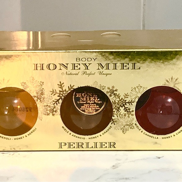 3pc Perlier Honey Miel Bath Cream gift set - Picture 1 of 4